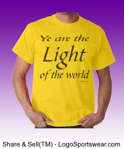 "Light of the World" Gildan  Cotton Adult T-shirt Design Zoom