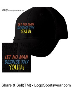 "Let No Man Despise Thy Youth"New Era Youth Stretch Mesh Cap Design Zoom