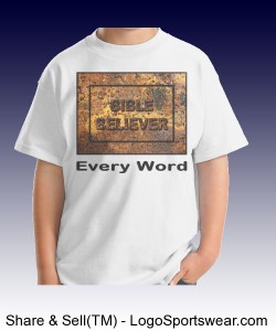 "Bible Believer" Gildan  Cotton Youth T-shirt Design Zoom